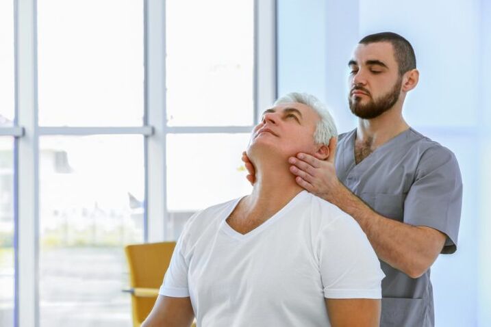 Terapia de ejercicios para el dolor de cuello.